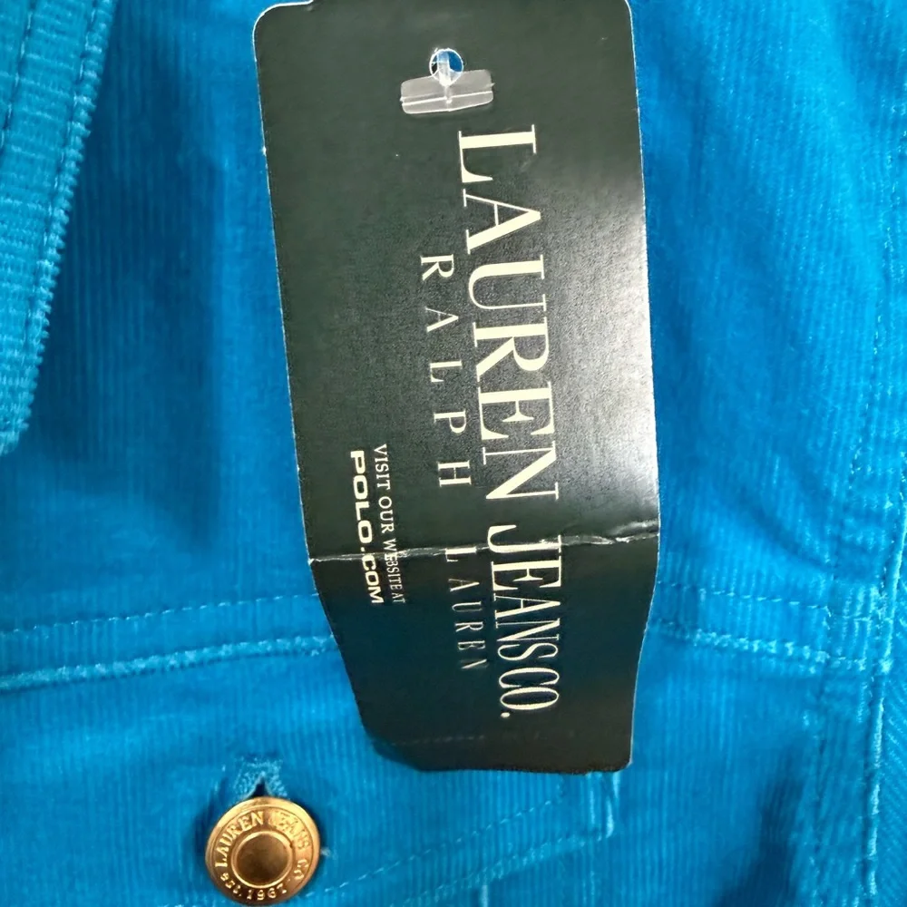 Ralph Lauren Bright Blue Corduroy Jacket Size Small - Picture 3 of 9